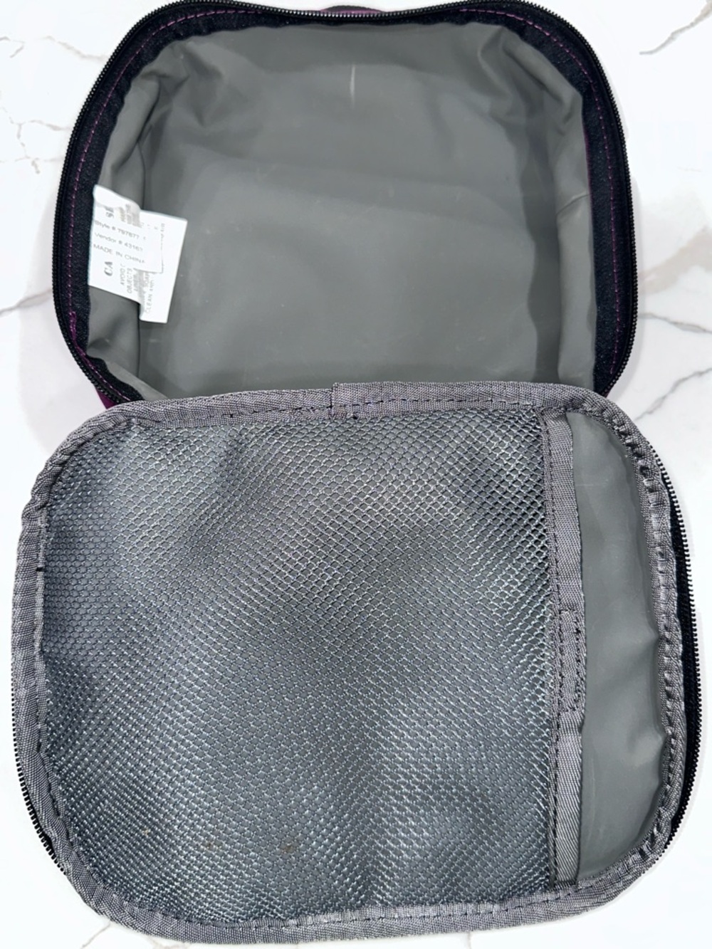 REI Co-op Insulated Lunch Box / Cooler Bag - Purple Floral Pattern - Picture 5 of 11